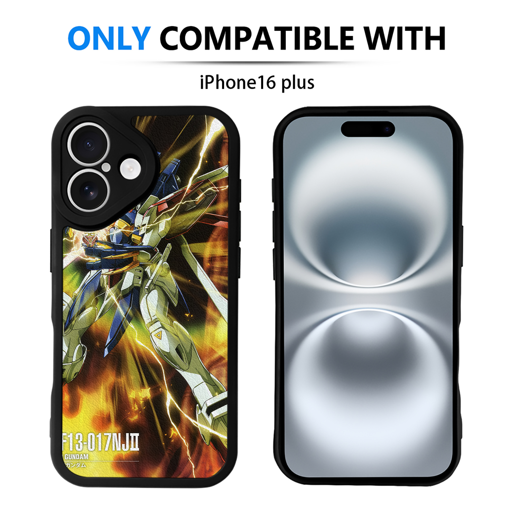 （画像用） 機動戦士ガンダム Mobile Suit Gundam 【iPhone 16シリーズ対応】シリコンスマホケース（レザー調） 材質：シリコン